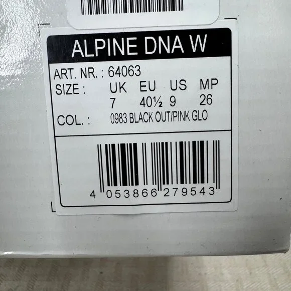 Dynafit Alpine DNA W Womens Size 9 Black/Pink Trail Running Shoes - Picture 5 of 6